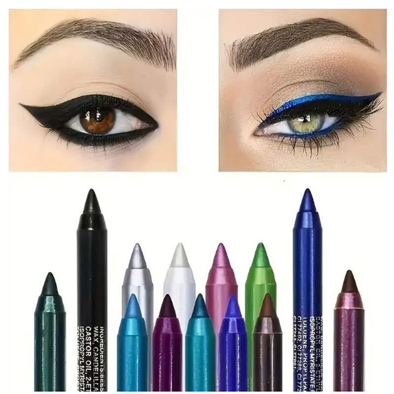 1pcs Waterproof Eyeliner Set w - Highlighter Set Pastel recension och pris
