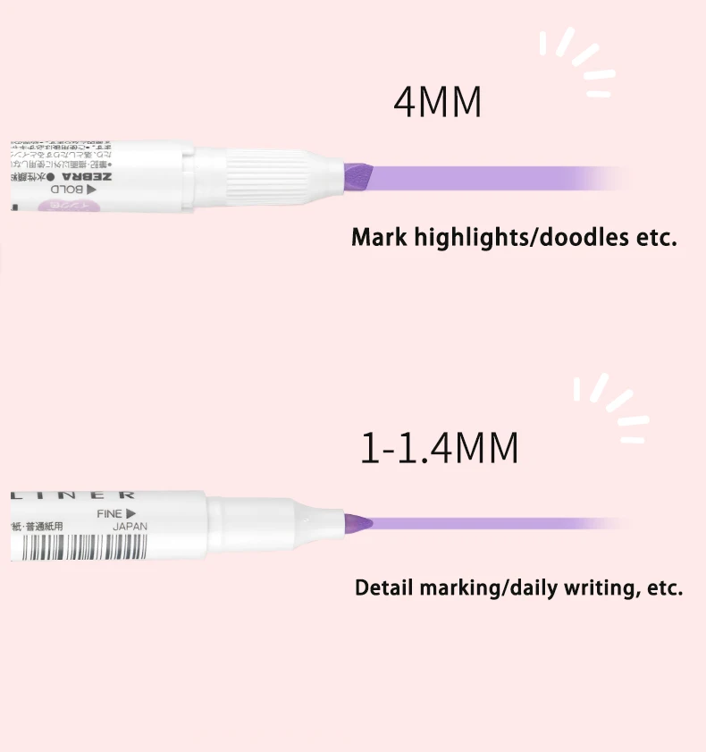 Japan ZEBRA Highlighters Pen s - Highlighter Set Pastel recension och pris