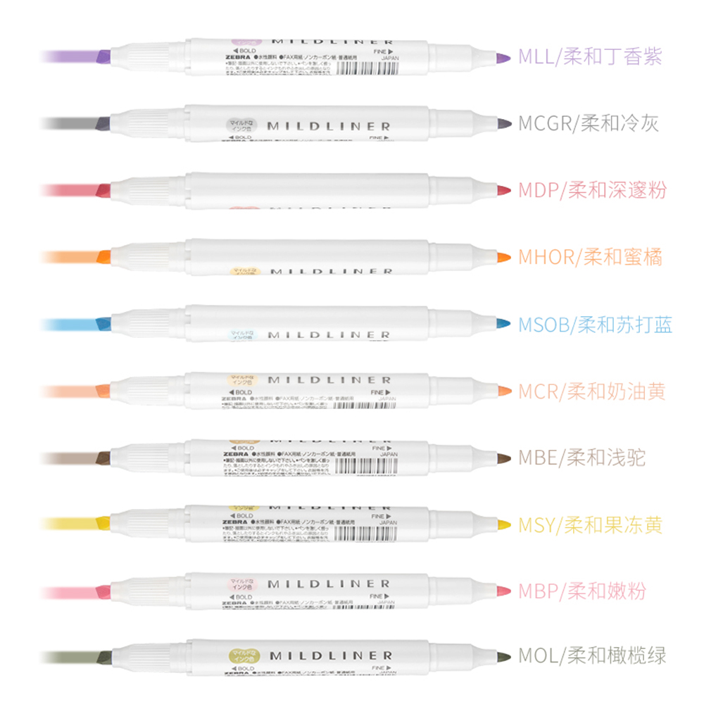 Japan ZEBRA Highlighters Pen s - Highlighter Set Pastel recension och pris