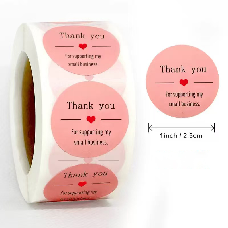Thank You for Supporting My Sm - Sticker Label Roll recension och pris
