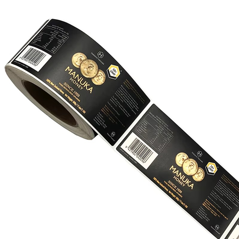 Custom Luxury Gold Foil Vinyl  - Sticker Label Roll recension och pris