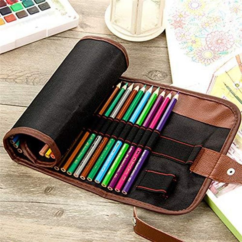 BHBL 24 Slot Pencil Roll Up Ca - Pen Pouch Roll recension och pris