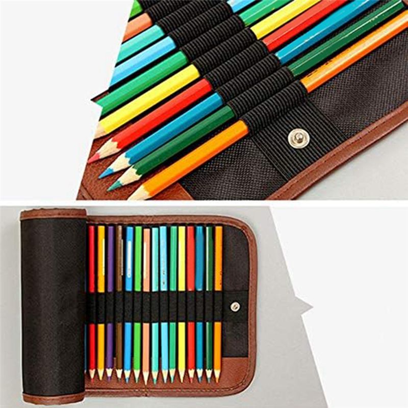 BHBL 24 Slot Pencil Roll Up Ca - Pen Pouch Roll recension och pris