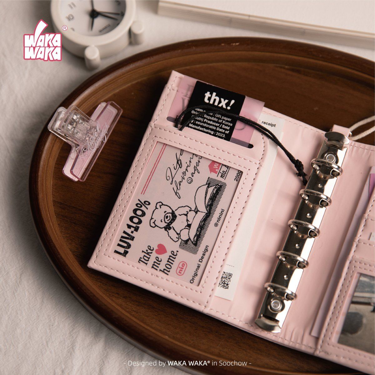 Cute Pink M5 Loose Leaf Hardco - Journal Leather Hardcover recension och pris