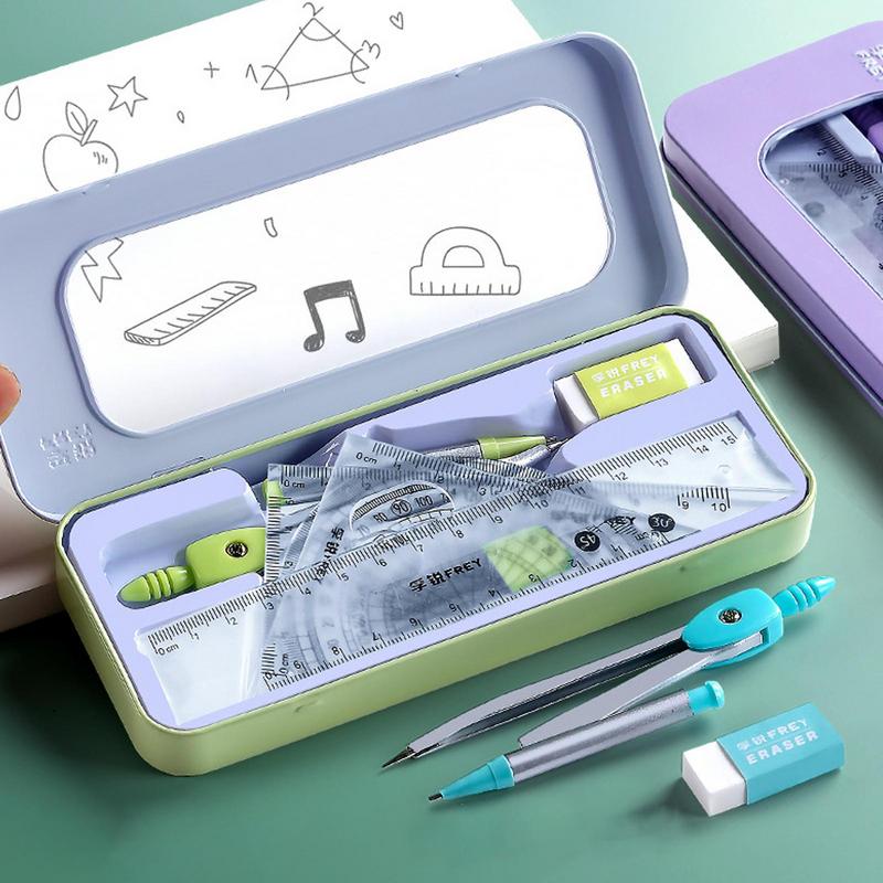 Protractor And Compass Set Mat - Compass Geometry Set recension och pris
