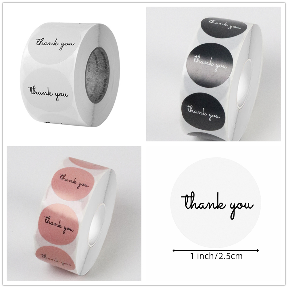 500 Thank You Stickers Roll 25 - Sticker Label Roll recension och pris