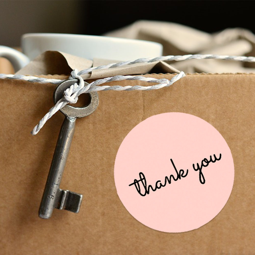 500 Thank You Stickers Roll 25 - Sticker Label Roll recension och pris