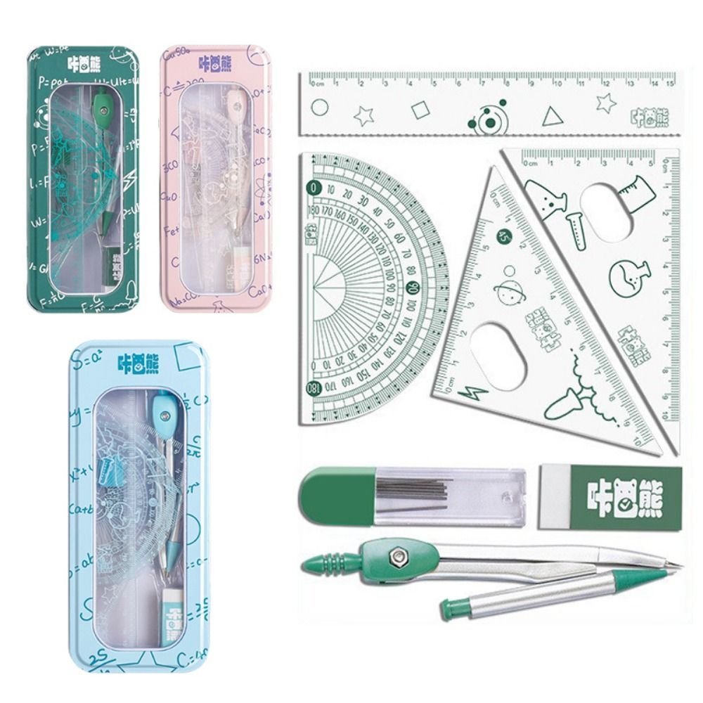 8Pcs/Set Multifunctional Math  - Compass Geometry Set recension och pris