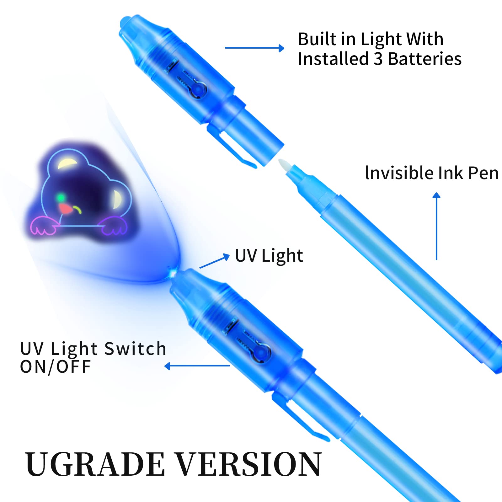 10pcs Invisible Ink Pen Magic  - Highlighter Set Pastel recension och pris