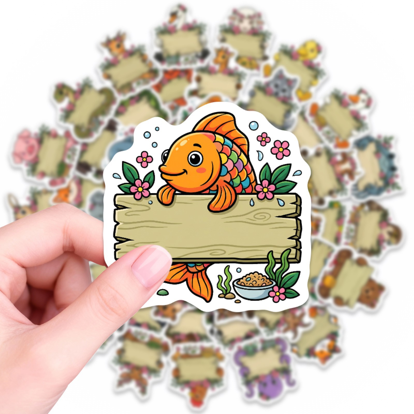 50/100Pcs HD Watercolor Forest - Paper Deal Stationery & Office Supply recension och pris