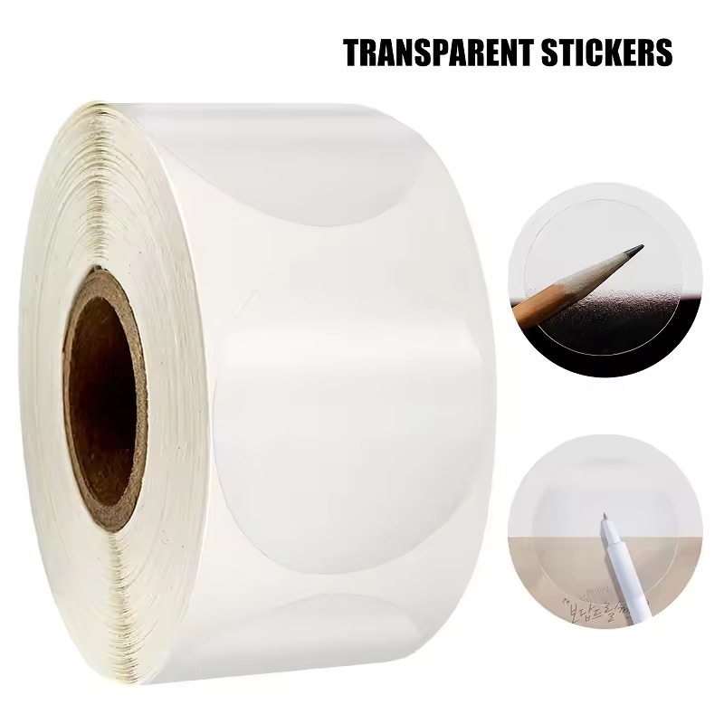 Transparent Circular Sticker S - Sticker Label Roll recension och pris