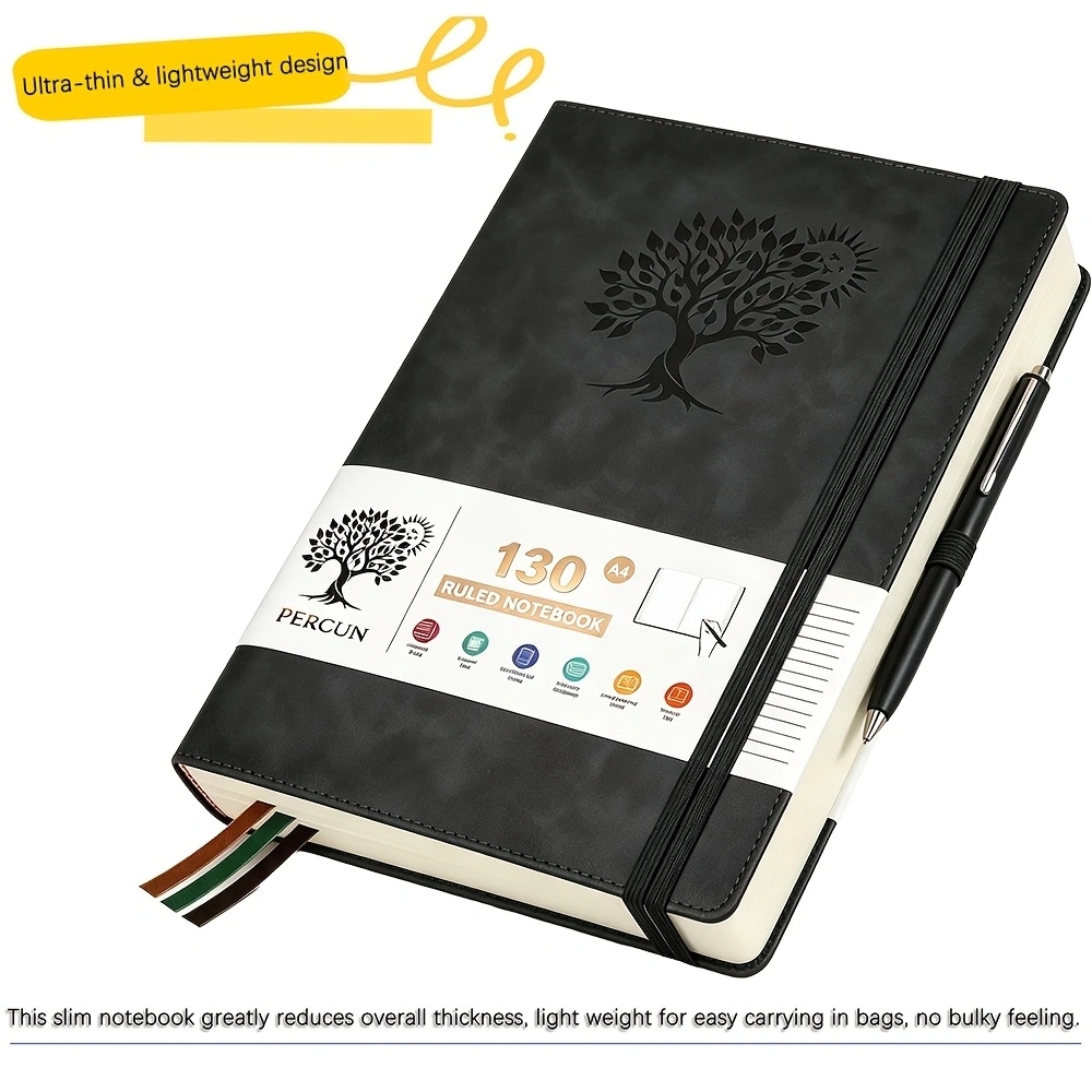 A4 Ruled Hardcover Diary Noteb - Journal Leather Hardcover recension och pris