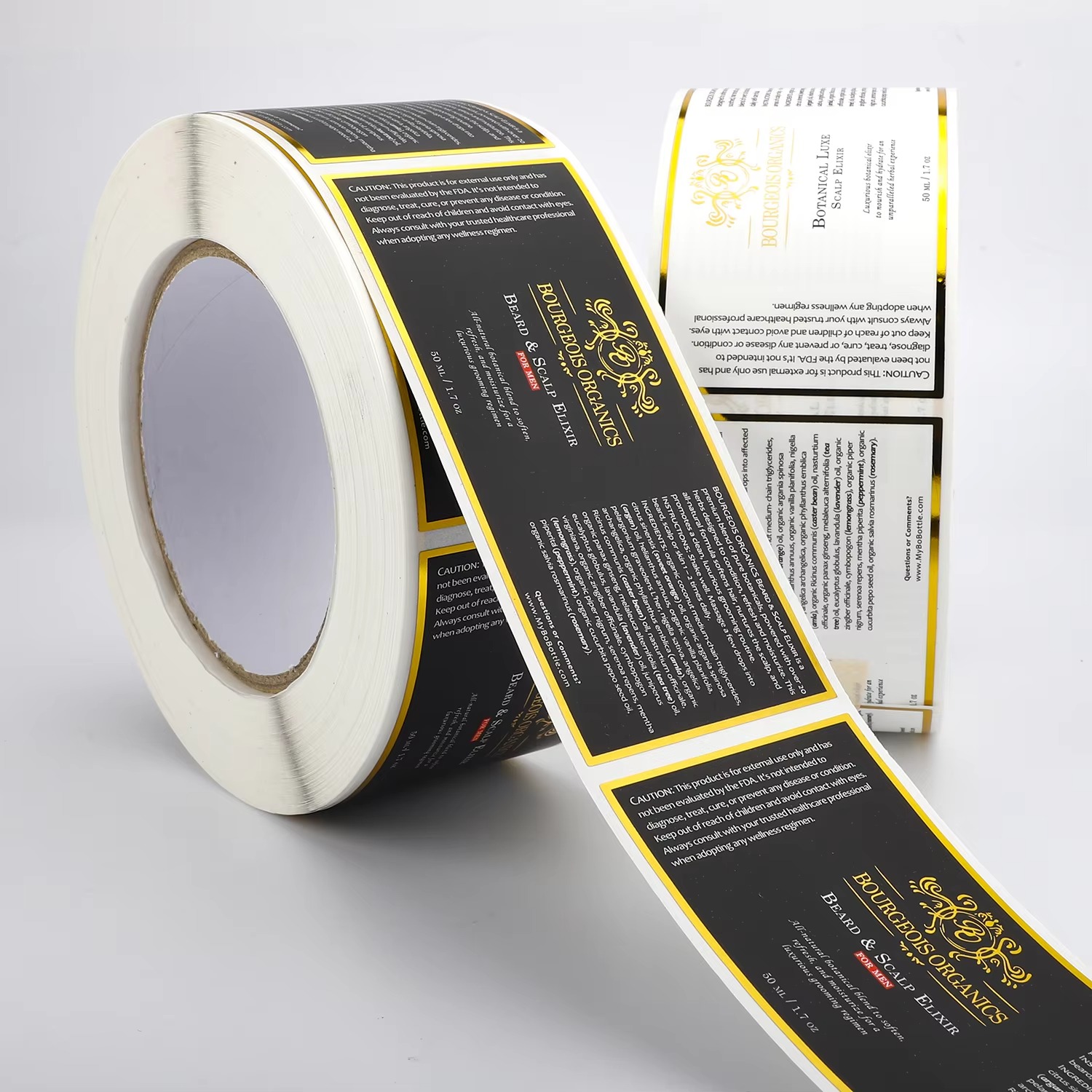 Custom Waterproof | White Viny - Sticker Label Roll recension och pris