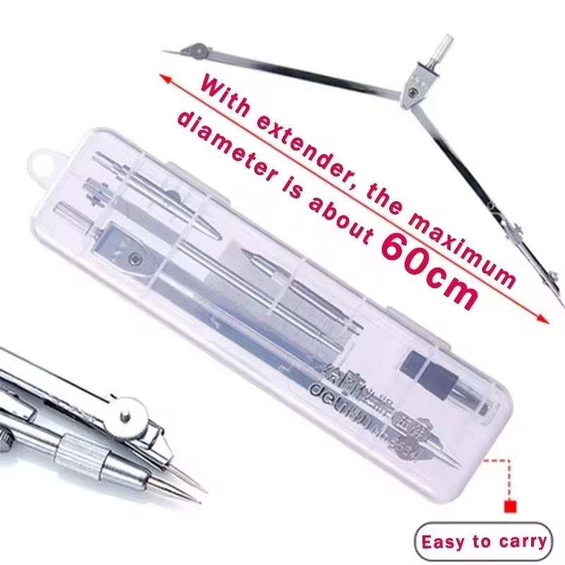 Stainless Steel Multifunctiona - Compass Geometry Set recension och pris