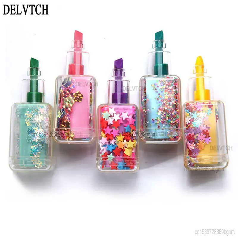 5Pcs Set Mini Sequin Nail Poli - Highlighter Set Pastel recension och pris