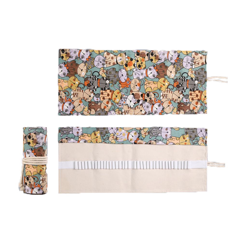 Creative Boys Girls Cute Cat R - Pen Pouch Roll recension och pris