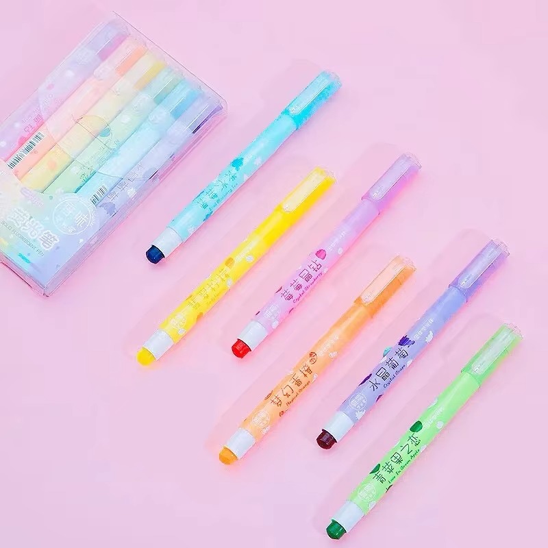 6 Colors/set Pastel Gel Highli - Highlighter Set Pastel recension och pris