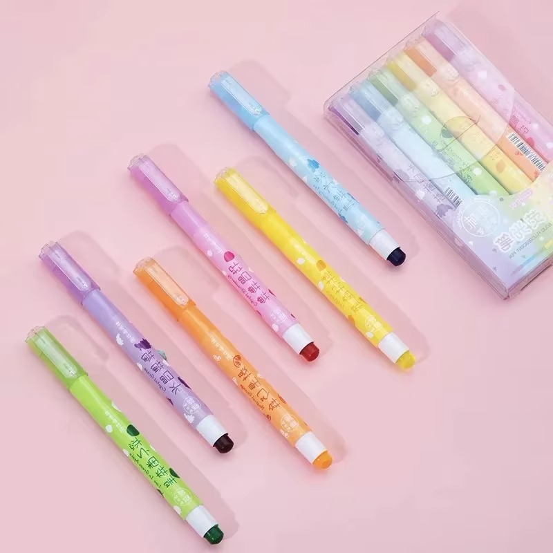 6 Colors/set Pastel Gel Highli - Highlighter Set Pastel recension och pris